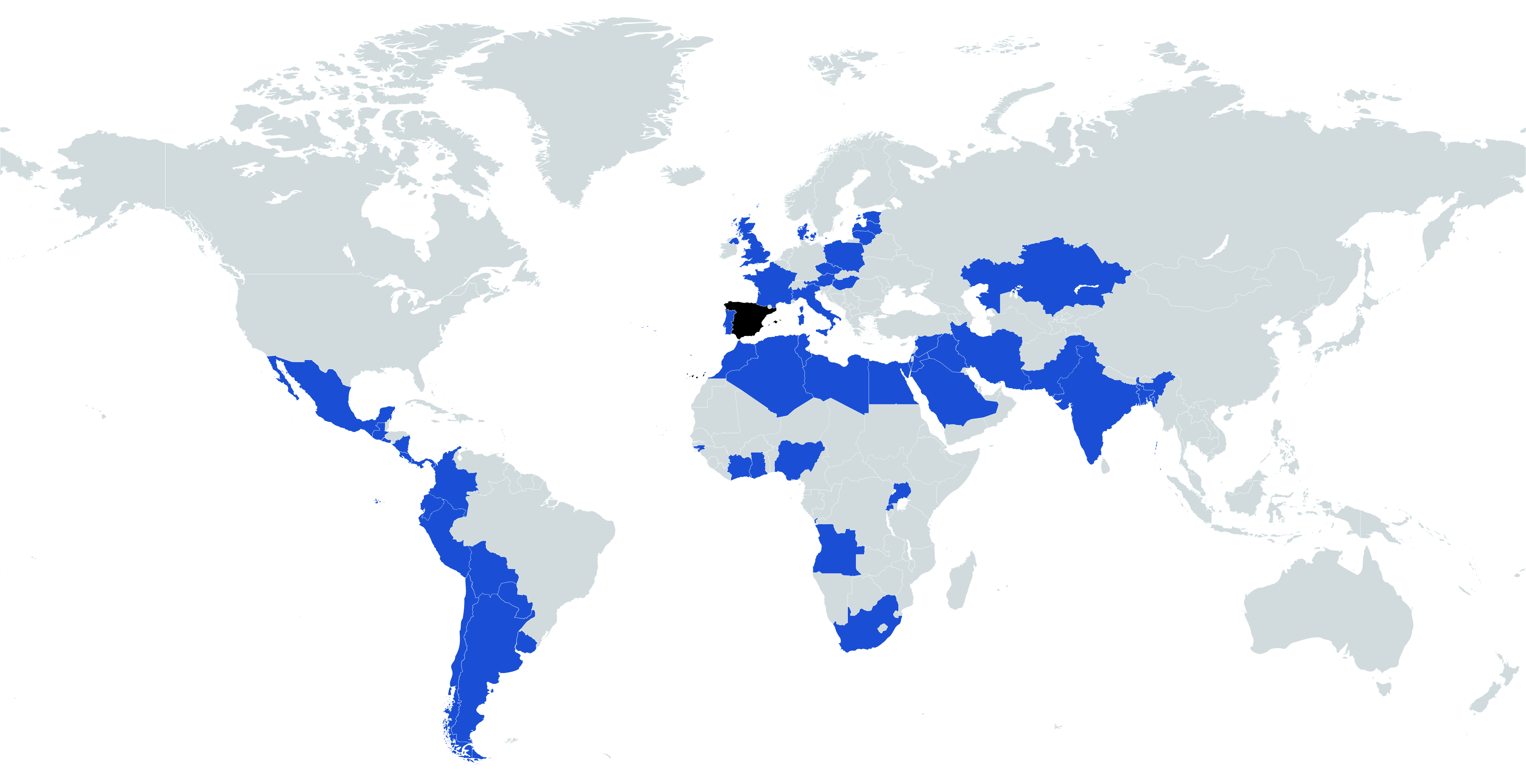 Mapa exportación